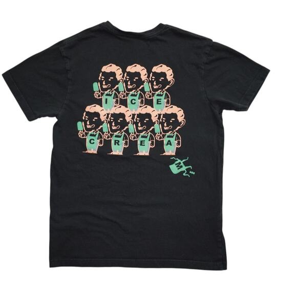 Icecream Bobble S/S Tee Black Size M – Front & Back Graphic - Picture 1 of 3